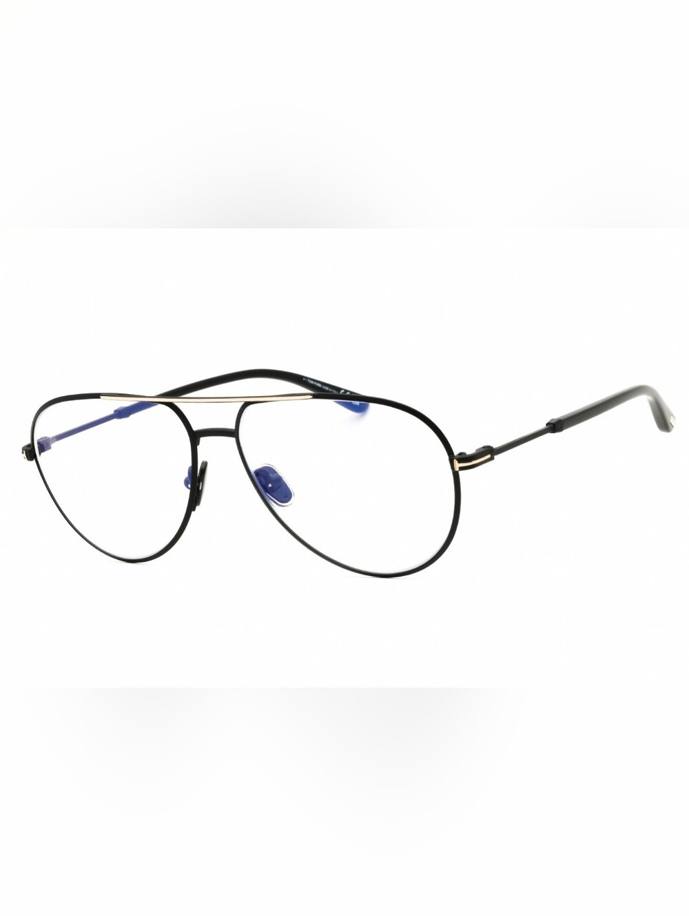 Tom Ford FT5829-B,Shiny black/Clear/Blue-light block lens, Size57X14X145